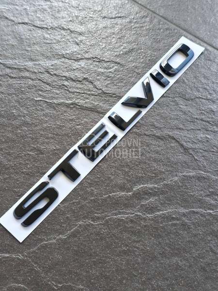 Stelvio crna oznaka gepeka NOV za Alfa Romeo Stelvio