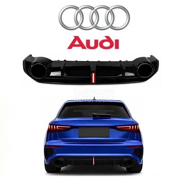 Difuzor S-line RS LED za Audi A3 od 2020. do 2025. god.