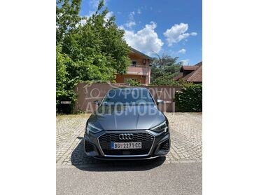 Audi A3 35 TFSI S-Line, 25.000 €, 2022. Hečbek, Benzin | 1498 cm3, 73.000 km, 110kW (150 KS), Automatski / poluautomatski, 4/5 vrata, 5 sedišta, Zemun