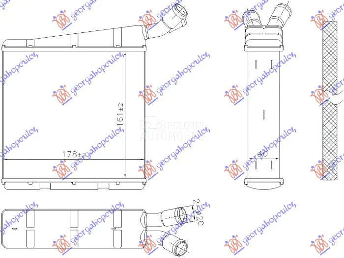 Hladnjak za Seat Toledo od 2004. do 2012. god. - 1K0121212