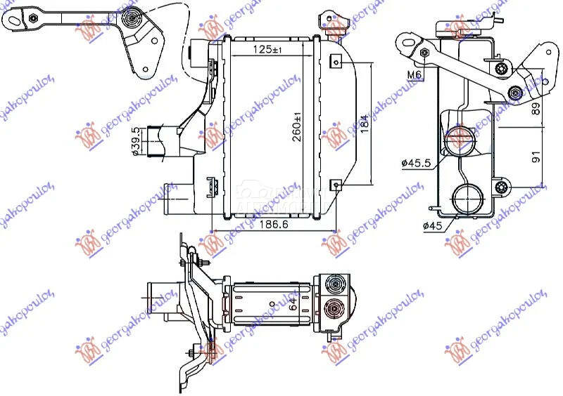 Interkuler za Toyota Corolla od 2004. do 2006. god.