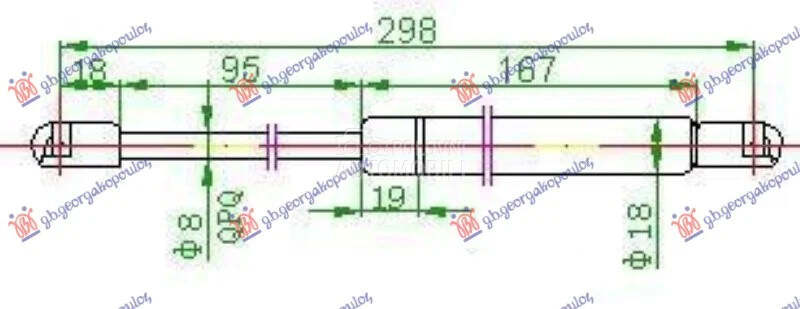 Amortizer gepeka za Audi A4 od 2000. do 2004. god.