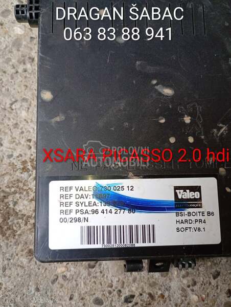 BSI za Citroen Xsara Picasso od 1999. do 2009. god.