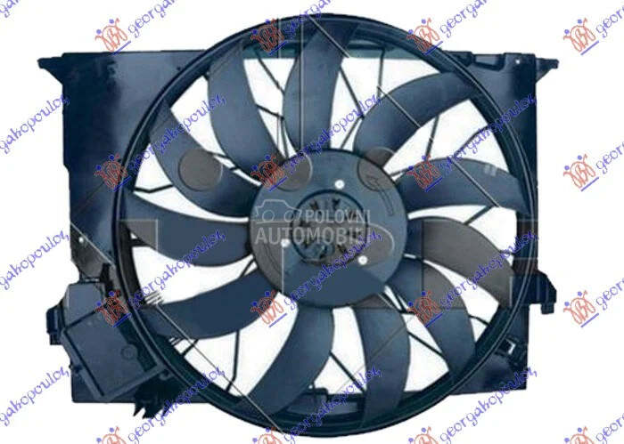 Ventilator hladnjaka za Mercedes Benz E Klasa od 2002. do 2009. god.