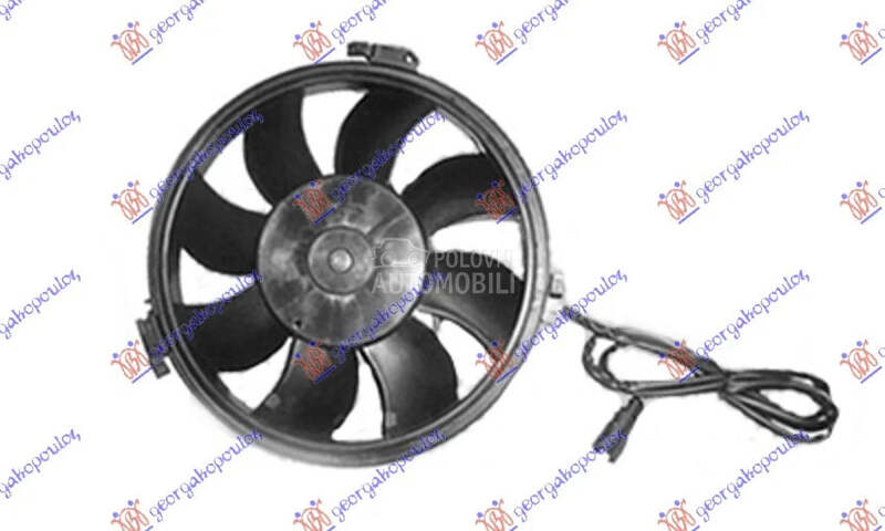 Ventilator hladnjaka za Volkswagen Passat od 1997. do 2000. god.