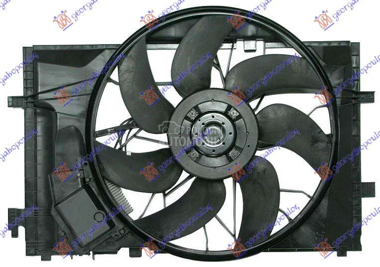 Ventilator hladnjaka za Mercedes Benz C Klasa od 2003. do 2007. god.