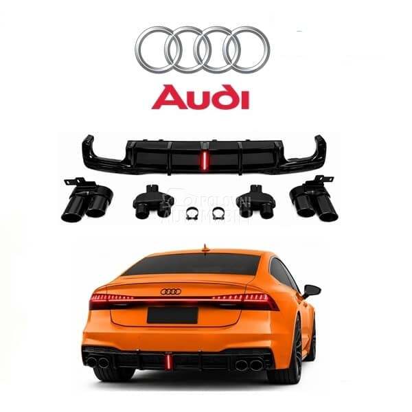 Difuzor S-line RS LED za Audi A7 od 2020. do 2025. god.