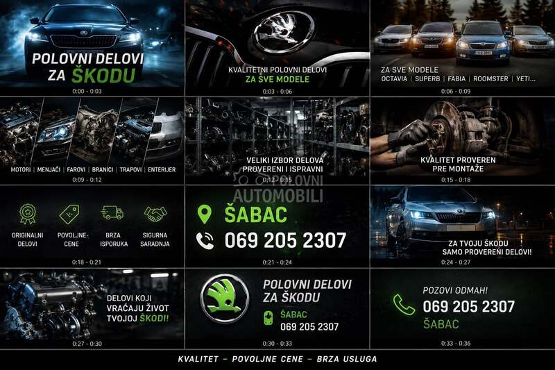 Škoda Octavia 2006. god. -  kompletan auto u delovima