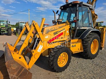 Case 580 Super LE, 25.000 €, 2001. , Kombinirke, 74kW (101 KS), Automatski menjač, Ub