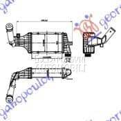 HLADNJAK INTERKULERA 2.0-2.2 D za Opel Zafira od 2000. do 2027. god.