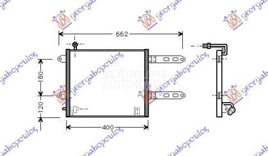 HLADNJAK KLIME (335x365x21) - za Volkswagen Lupo od 2000. do 2027. god. - 013906400