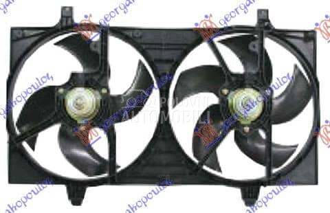 VENTILATOR (DUPLI) KOMPLET (BE za Nissan Almera od 2000. do 2027. god.