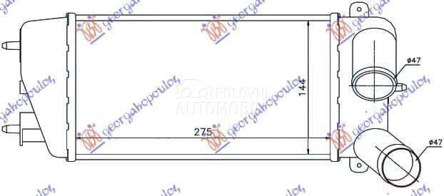 HLADNJAK INTERKULERA 1.4 HDi ( za Citroen C2 od 2000. do 2027. god.