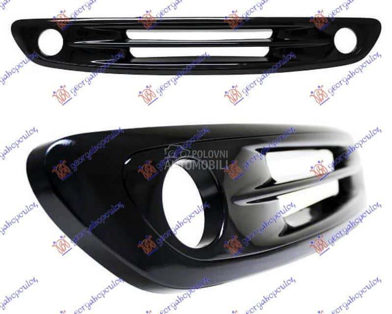 PVC MASKA SJAJ-CRNA (MAGLENKE) za Smart ForTwo od 2000. do 2027. god.