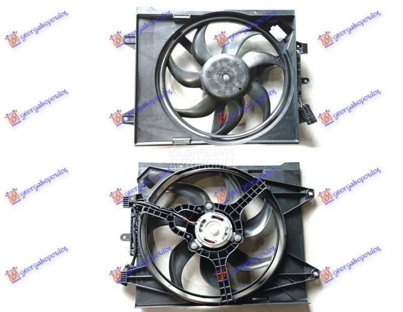 VENTILATOR KOMPLET (BENZIN-DIZ za Fiat 500 od 2000. do 2027. god.