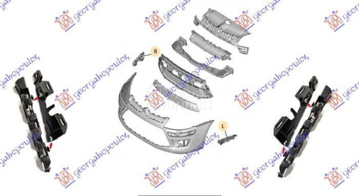 NOSAC PREDNJEG BRANIKA (SET 4 za Citroen C4 od 2000. do 2027. god.