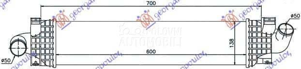 HLADNJAK INTERKULERA 1.6-1.8-2 za Ford C-Max od 2000. do 2027. god.