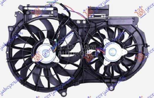 VENTILATOR (DUPLI) KOMPLET (2. za Audi A4 od 2000. do 2027. god.