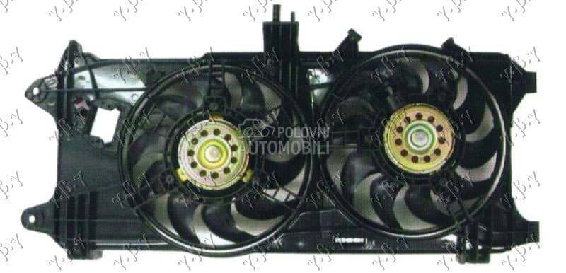 VENTILATOR HLADNJAKA (DUPLI) K za Fiat Doblo od 2000. do 2027. god.
