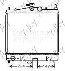 HLADNJAK MOTORA 1.0/1.2/1.4/1. za Nissan Micra od 2000. do 2027. god. - 024406305