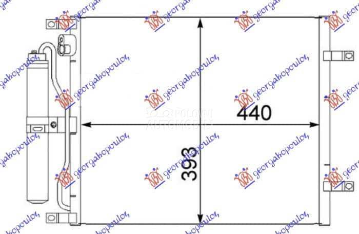 HLADNJAK KLIME 1.5 dCi DIZEL ( za Nissan Micra od 2000. do 2027. god. - 024406420