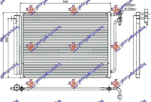 HLADNJAK KLIME BENZIN/DIZEL (4 za BMW X5 od 2000. do 2027. god. - 031306400