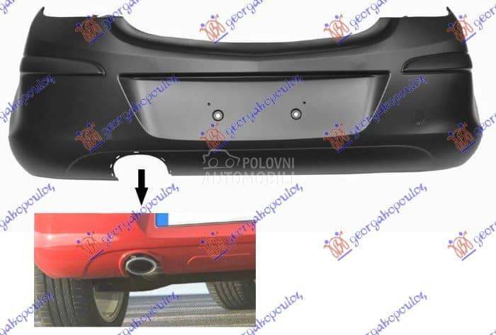 ZADNJI BRANIK 5 VRATA (SA/BEZ za Opel Corsa D od 2000. do 2027. god.