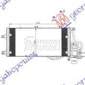 HLADNJAK KLIME 1.3/1.7 CDTI (5 za Opel Combo od 2000. do 2027. god.