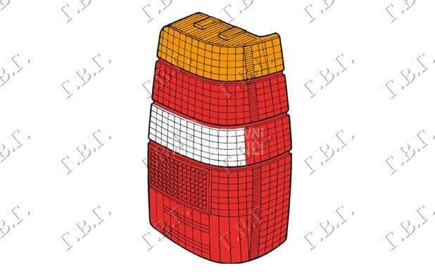 STAKLO STOP LAMPE - FIORINO (1 za Fiat Fiorino od 2000. do 2027. god.