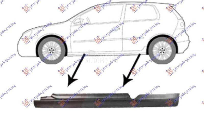 SAJTNA 3 VRATA - GOLF V (1K1) za Volkswagen Golf od 2000. do 2027. god.