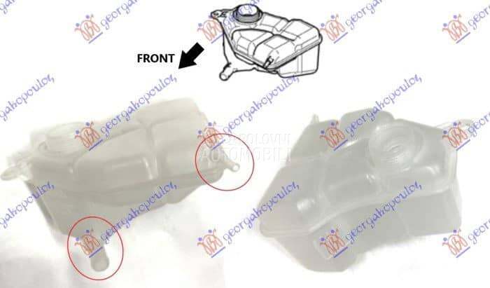 POSUDA ZA ANTIFRIZ (2 IZLAZNE za Ford Fiesta od 2000. do 2027. god.