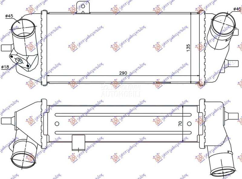 HLADNJAK INTERKULERA 1.4-1.6 C za Hyundai i20 od 2000. do 2027. god.