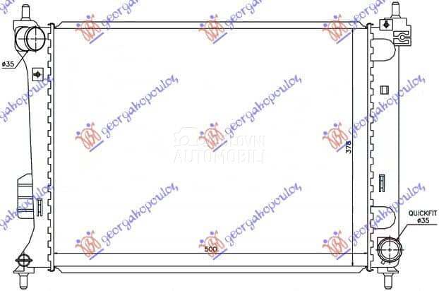 HLADNJAK MOTORA 1.2/1.4/1.6i B za Hyundai i20 od 2000. do 2027. god.