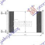 HLADNJAK KLIME 130 1.8i 16V/1. za Fiat Punto od 2000. do 2027. god.
