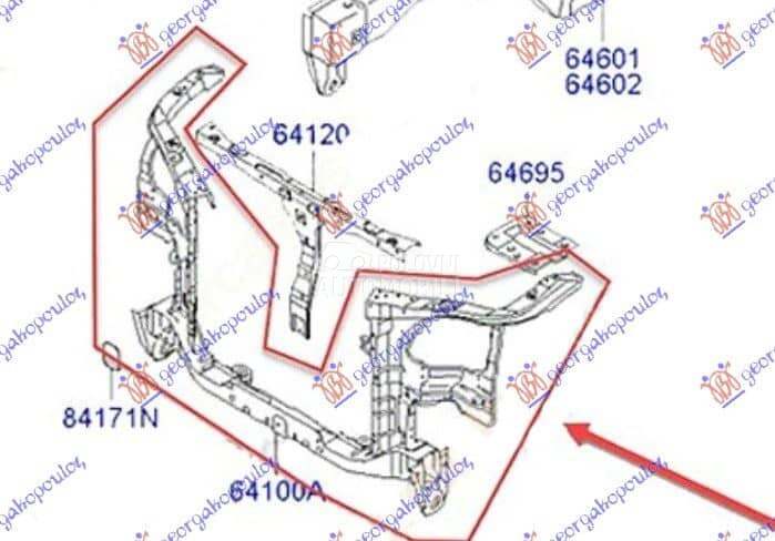 VEZNI LIM (O) - MATRIX (FC) za Hyundai Matrix od 2000. do 2027. god. - 037800220