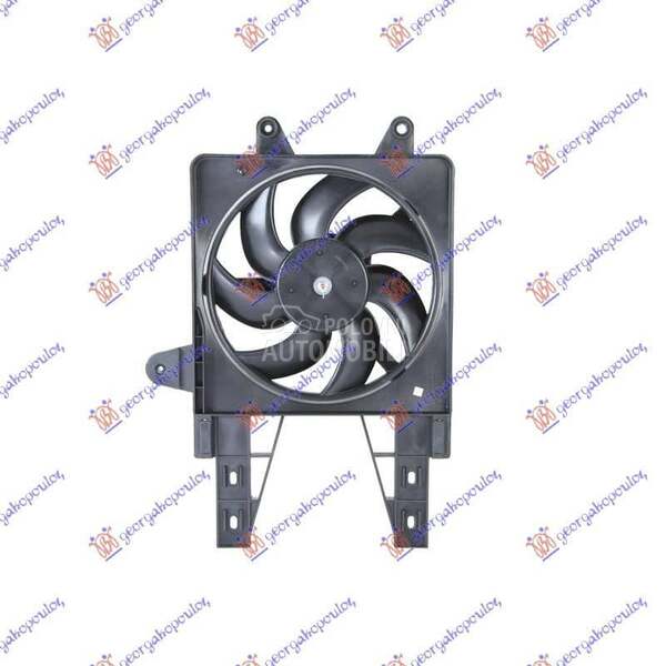 VENTILATOR KOMPLET (55) (BENZI za Fiat Punto od 2000. do 2027. god.