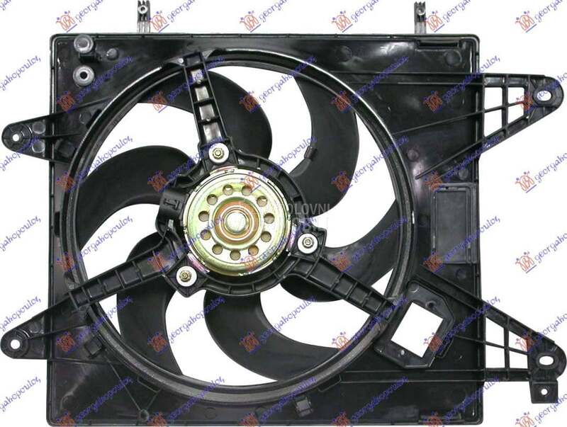 VENTILATOR KOMPLET (1.6cc BENZ za Fiat Multipla od 2000. do 2027. god.