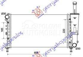HLADNJAK MOTORA 1.2 8V/16V 03- za Fiat Punto od 2000. do 2027. god.