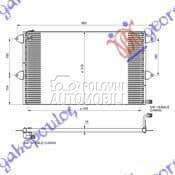 HLADNJAK KLIME (550x350x20) - za Volkswagen Caddy od 2000. do 2027. god.