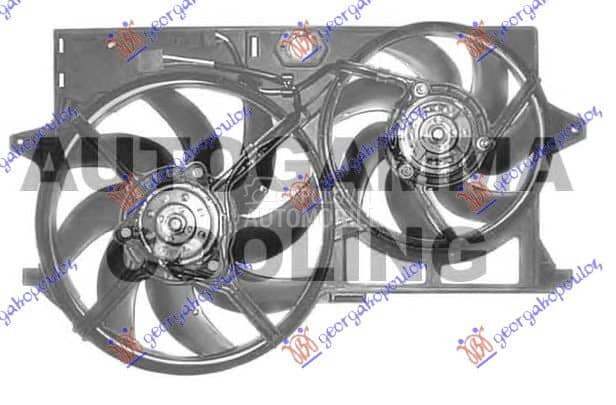 VENTILATOR (DUPLI) KOMPLET (BE za Citroen Jumpy od 2000. do 2027. god.