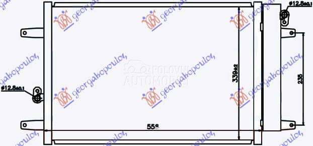 HLADNJAK KLIME BENZIN/DIZEL (5 za Seat Alhambra od 2000. do 2027. god.