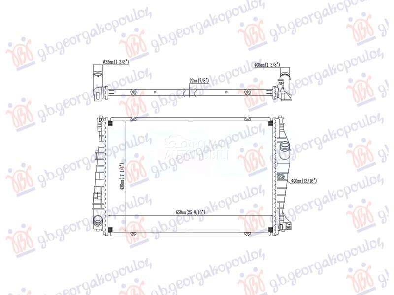 HLADNJAK MOTORA 2.0 DIZEL (AUT za Alfa Romeo 159 od 2000. do 2027. god.