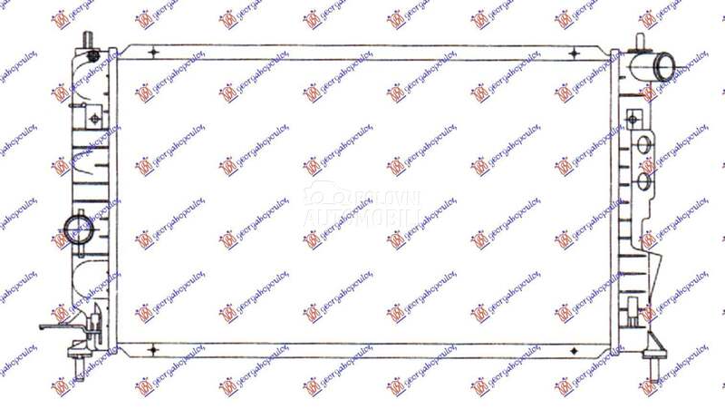 HLADNJAK MOTORA 1.3CC (53x29) za Opel Kadett od 2000. do 2027. god.