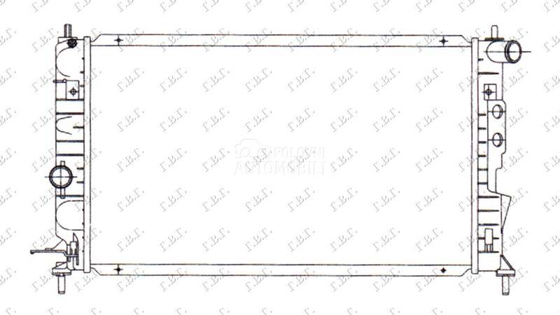 HLADNJAK MOTORA 1.3CC (53x29) za Opel Kadett od 2000. do 2027. god.