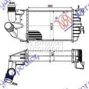 HLADNJAK INTERKULERA 1.3-1.7-1 za Opel Zafira od 2000. do 2027. god.