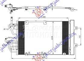 HLADNJAK KLIME 1.3/1.7/1.9 CDT za Opel Zafira od 2000. do 2027. god.