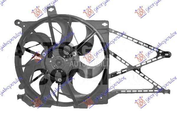 VENTILATOR HLADNJAKA KOMPLET ( za Opel Zafira od 2000. do 2027. god.