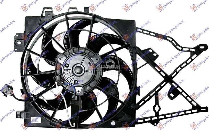VENTILATOR HLADNJAKA KOMPLET ( za Opel Vectra B od 2000. do 2027. god.