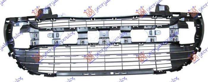 CENTRALNA RESETKA CRNA (2 HROM za Peugeot 2008 od 2000. do 2027. god.