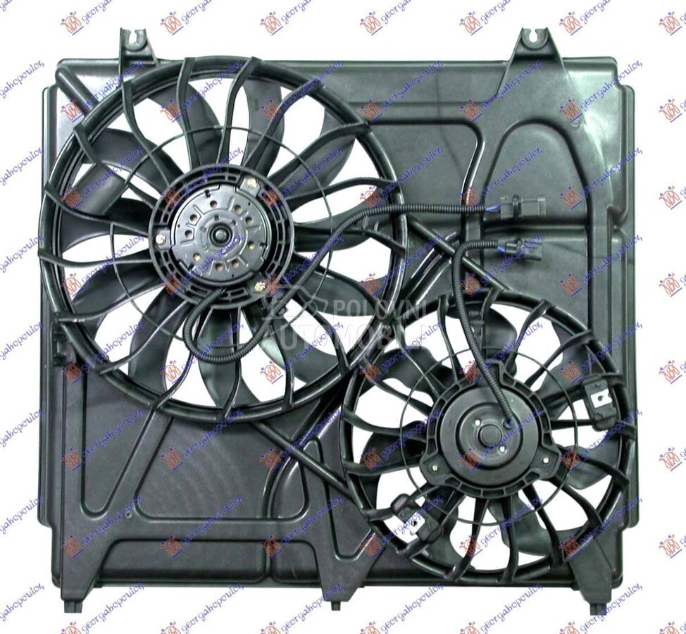 VENTILATOR (DUPLI) KOMPLET (BE za Kia Sorento od 2000. do 2027. god. - 056606440